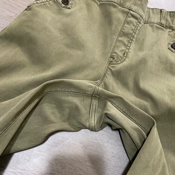 SPANX Olive Green High-Rise Wide Leg Pants - Picture 8 of 12